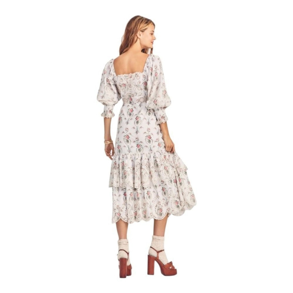 Loveshackfancy Cottage Floral Toulon Eyelet Dress NWT Sz 6 in Vanilla Ki… - Picture 4 of 16